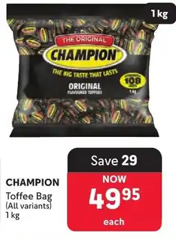 Makro CHAMPION Toffee Bag offer