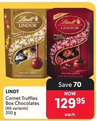 Makro LINDT Cornet Truffles Box Chocolates offer