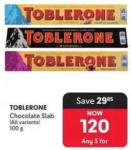 Makro TOBLERONE Chocolate Slab offer