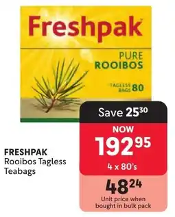 Makro Freshpak Rooibos Tagless Teabags offer