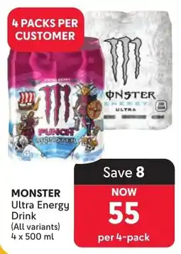 Makro MONSTER Ultra Energy Drink offer