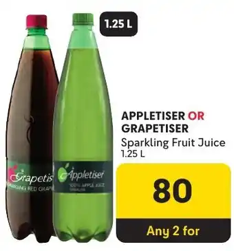 Makro Appletiser or Grapetiser Sparkling Fruit Juice offer