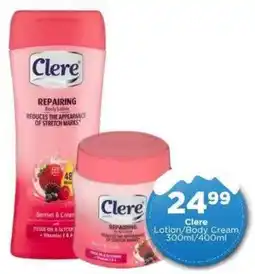 Check Star Clere Lotion/Body Cream offer