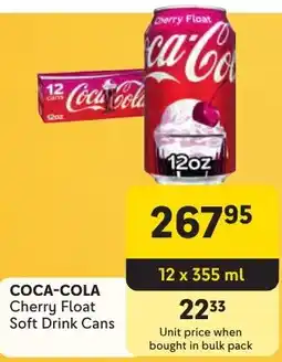 Makro COCA-COLA Cherry Float Soft Drink Cans offer