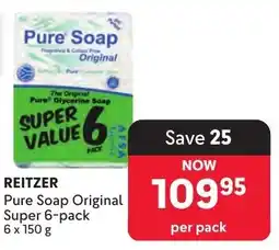 Makro REITZER Pure Soap Original Super 6-pack offer