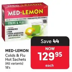 Makro MED-LEMON Colds & Flu Hot Sachets offer