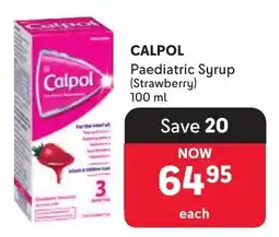 Makro Calpol Paediatric Syrup (Strawberry) offer