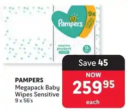 Makro PAMPERS Megapack Baby Wipes Sensitive offer
