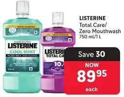 Makro Listerine Total Care/Zero Mouthwash offer