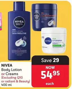Makro NIVEA Body Lotion or Creams offer