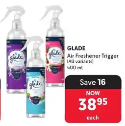 Makro GLADE Air Freshener Trigger offer