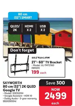 Makro SKYWORTH 80 cm (32") 2K QLED Google TV offer