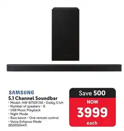 Makro SAMSUNG 5.1 Channel Soundbar offer