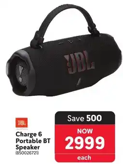 Makro JBL Charge 6 Portable BT Speaker offer