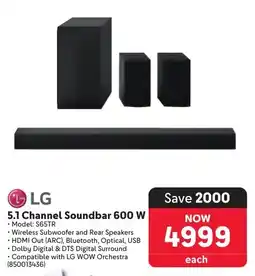 Makro LG 5.1 Channel Soundbar 600 W offer