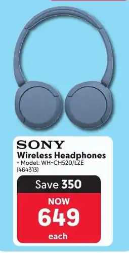 Makro SONY Wireless Headphones offer