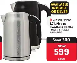 Makro Russell Hobbs 1.7 L Nexus Cordless Kettle offer