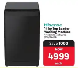Makro Hisense 14 kg Top Loader Washing Machine offer
