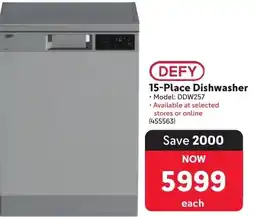 Makro DEFY 15-Place Dishwasher offer
