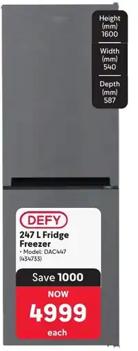 Makro DEFY 247 L Fridge Freezer offer