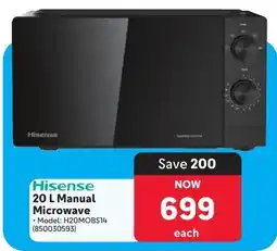 Makro Hisense 20 L Manual Microwave offer