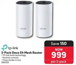 Makro tp-link 2-Pack Deco E4 Mesh Router offer