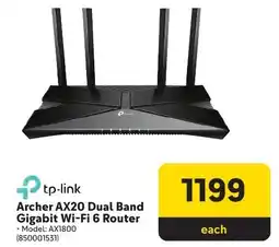 Makro tp-link Archer AX20 Dual Band Gigabit Wi-Fi 6 Router offer
