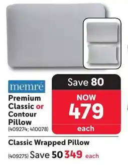 Makro memré Premium Classic or Contour Pillow offer