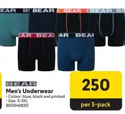 Makro BEAR Men's Underwear offer