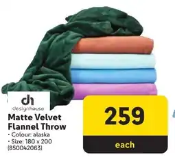 Makro designhouse Matte Velvet Flannel Throw offer