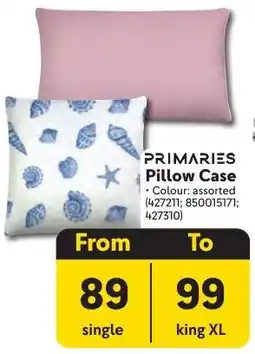 Makro Primaries Pillow Case Assorted offer