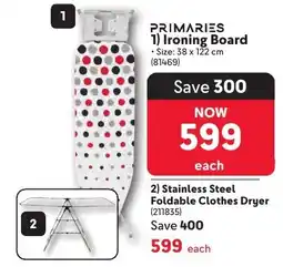 Makro Primaries 1) Ironing Board offer