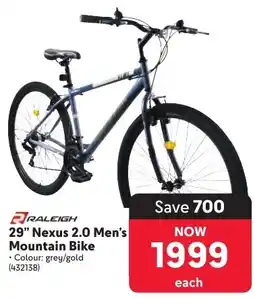 Makro RALEIGH 29" Nexus 2.0 Men's Mountain Bike offer