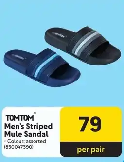 Makro TOMTOM Men's Striped Mule Sandal Assorted offer