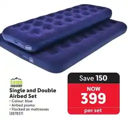Makro Camp Master Single and Double Airbed Set offer