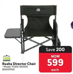 Makro Camp Master Ruaha Director Chair offer
