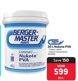 Makro Berger-Master Nukote PVA offer