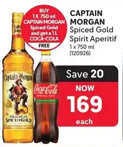 Makro Captain Morgan Spiced Gold Spirit Aperitif offer