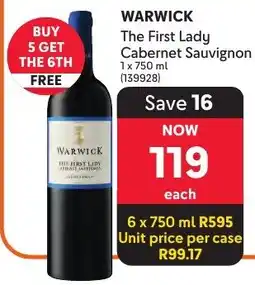 Makro WARWICK The First Lady Cabernet Sauvignon offer