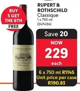 Makro Rupert & Rothschild Classique offer