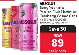 Makro ABSOLUT Berry Vodka Rita offer