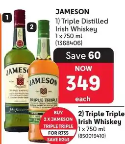 Makro Jameson Triple Distilled Irish Whiskey offer