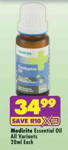 Shoprite Medirite Essential Oil offer