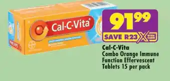 Cal-C-Vita Combo Orange Immune Function Effervescent Tablets