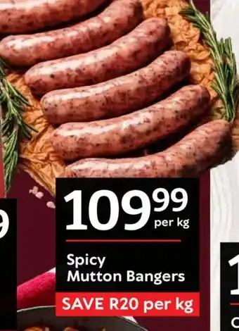 Oxford Freshmarket Spicy Mutton Bangers offer