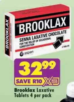 Shoprite Brooklax Laxative Tablets offer