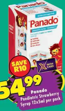 Shoprite Panado Paediatric Strawberry Syrup offer
