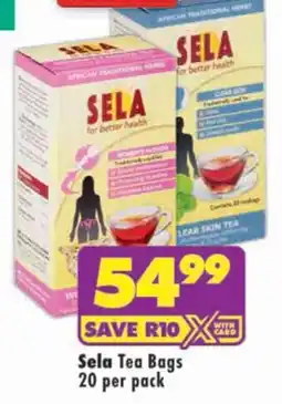 Shoprite Sela Tea Bags offer