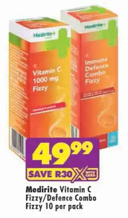 Shoprite Medirite Vitamin C Fizzy/Defence Combo Fizzy offer