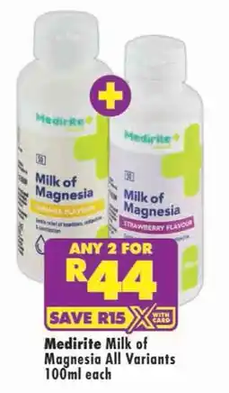 Shoprite Medirite Milk of Magnesia offer